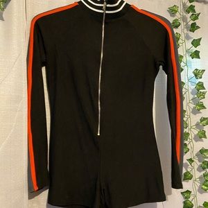 collared neck romper